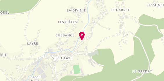 Plan de CHEVALIER Tony, Route de Saint Pierre la Bourlhonne, 63480 Vertolaye