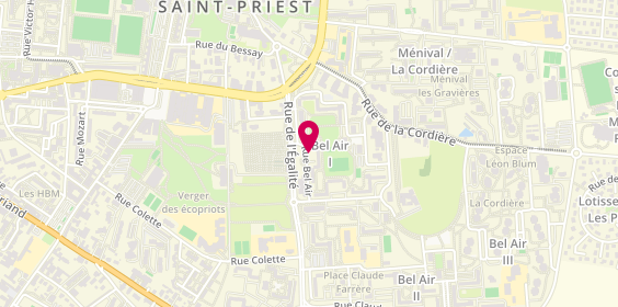Plan de LIPPART Florine, 21 Rue Bel-Air, 69800 Saint-Priest