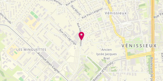 Plan de DUMOULIN Marie, 17 Rue Albert Einstein, 69200 Vénissieux