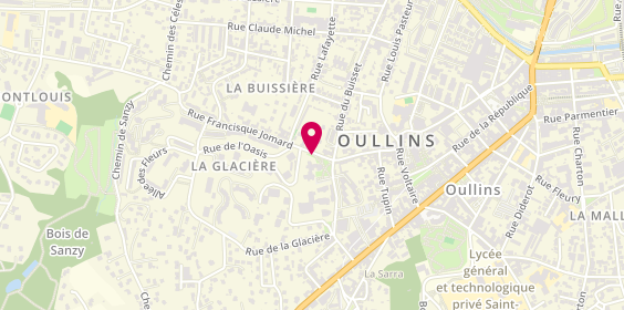 Plan de BEUGNET Juliette, 1 Rue Francisque Jomard, 69600 Oullins