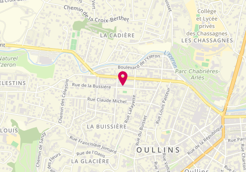 Plan de BOUVET Géraldine, 44 Rue de la Bussiere, 69600 Oullins