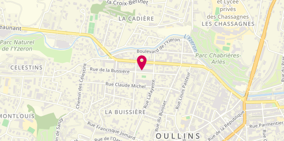 Plan de BOUVET Géraldine, 44 Rue de la Bussiere, 69600 Oullins