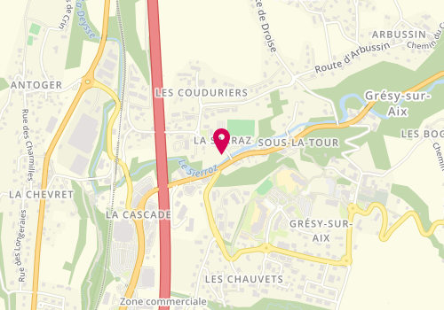 Plan de COUSIN Victoire, 55 Rue de Sarraz, 73100 Grésy-sur-Aix