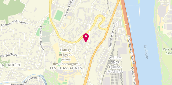 Plan de ADELINE Julien, 282 Chemin de Fontanieres, 69350 La Mulatière