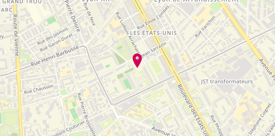 Plan de TOMAS Martinez Ana, 52 Rue Ludovic Arrachart, 69008 Lyon