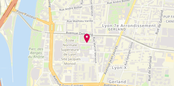 Plan de Masseur- Kinesitherapeute, 11 Rue Jacques Monod, 69007 Lyon