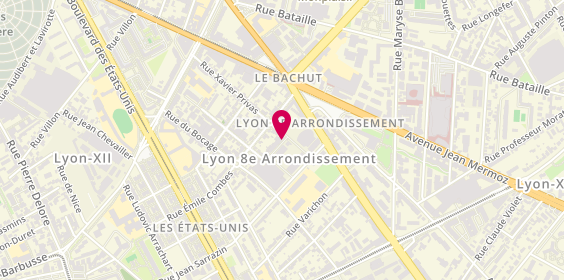 Plan de BRIS Eliott, 4 Rue Jean Sarrazin, 69008 Lyon