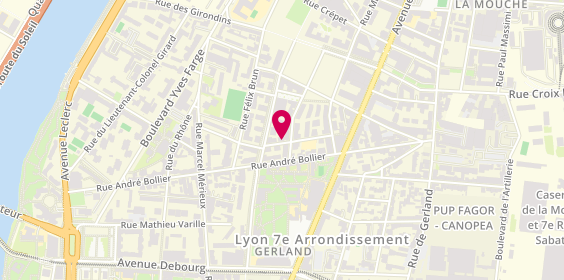 Plan de MARINESCO Sandrine, 19 Rue Maurice Bouchor, 69007 Lyon