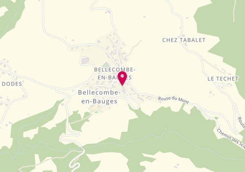 Plan de BRUYAS Camille, 3405 Route de Bellecombe, 73340 Bellecombe-en-Bauges
