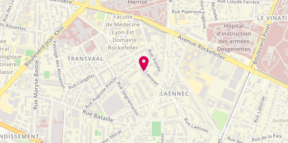 Plan de MPORD NKOMON Thérèse, 72 Rue Laënnec, 69008 Lyon