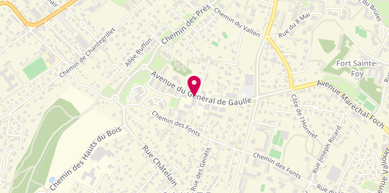 Plan de DUPANLOUP Maxime, 36 Avenue General de Gaulle, 69110 Sainte-Foy-lès-Lyon