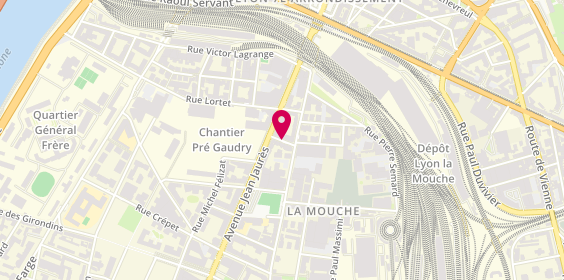 Plan de BOURRAT Pauline, 3 Rue Etienne Jayet, 69007 Lyon