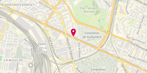 Plan de POROT Edouard, 167 Avenue Berthelot, 69007 Lyon