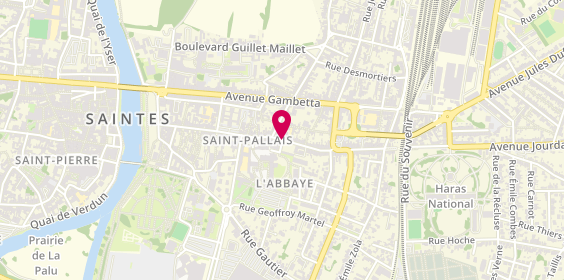 Plan de ROBIN Claire, 35 Bis Rue Saint Pallais, 17100 Saintes