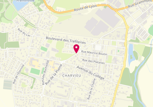 Plan de JOFFRE Clara, 29 Rue Grammont, 38230 Charvieu-Chavagneux