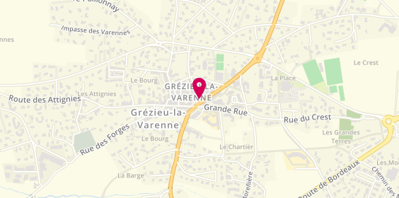 Plan de DE MONTGOLFIER Adrien, 1 Avenue Emile Evellier, 69290 Grézieu-la-Varenne