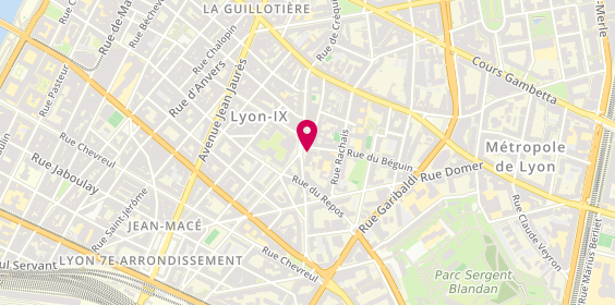 Plan de LEVEQUE Hugo, 13 Rue de la Madeleine, 69007 Lyon