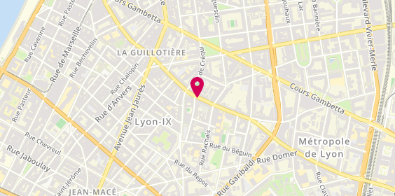 Plan de CALLONNEC Olivier, 110 Rue de la Guillotiere, 69007 Lyon