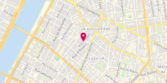 Plan de COISNON Geoffrey, 23 Rue Chalopin, 69007 Lyon