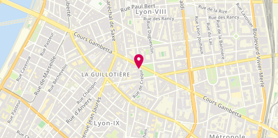 Plan de KRAWCZYK Jean Claude, 258 Rue de Créqui, 69007 Lyon