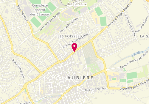 Plan de RODARY Nadège, 46 Rue des Foisses, 63170 Aubière