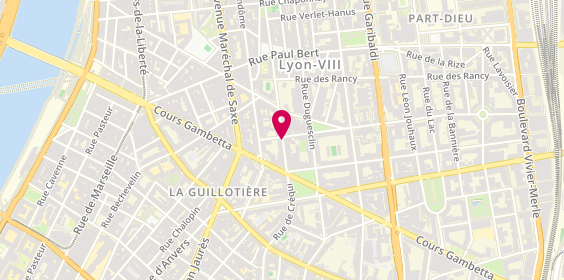Plan de KUENEMANN Mylène, 246 Rue de Crequi, 69003 Lyon