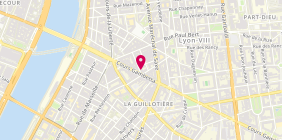 Plan de LOREILLE Pascaline, 17 Rue Auguste Lacroix, 69003 Lyon