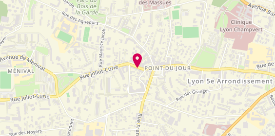 Plan de THIREAU Véronique, 13 Rue Joliot Curie, 69005 Lyon