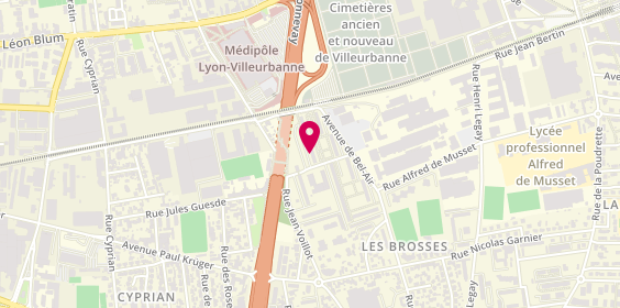 Plan de BAIZIDI Laurent Loïc, 115 Rue Jean Voillot, 69100 Villeurbanne