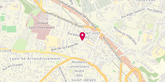 Plan de TRIOLEYRE GARRIVIER Frédérique, 32 Rue de la Favorite, 69005 Lyon