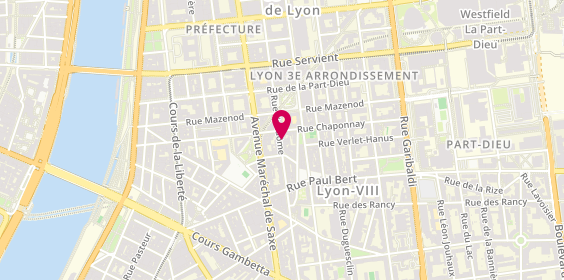 Plan de BRIDAY-DAUPHIN Marie, 217 Rue Vendôme, 69003 Lyon