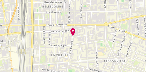 Plan de BENHLAL Samïa, 41 Rue Baraban, 69003 Lyon