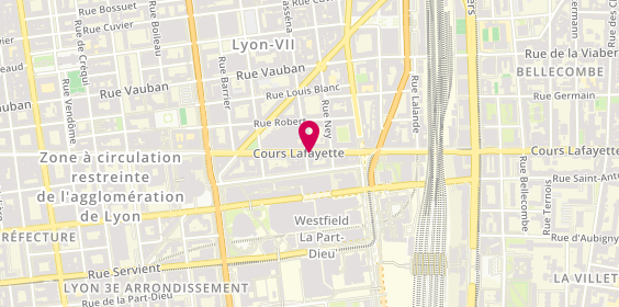 Plan de JUNG Pierrick, 154 Cours Lafayette, 69003 Lyon