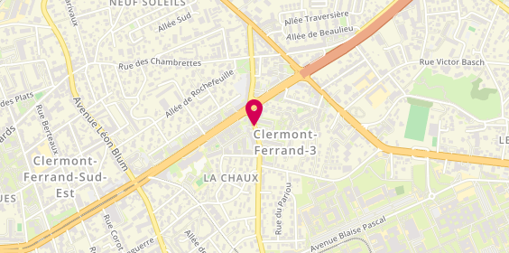 Plan de DUKIC William, 32 Rue des Meuniers, 63000 Clermont-Ferrand