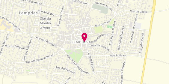 Plan de BERTHIER Jérémy, 2 Place Charles de Gaulle, 63370 Lempdes
