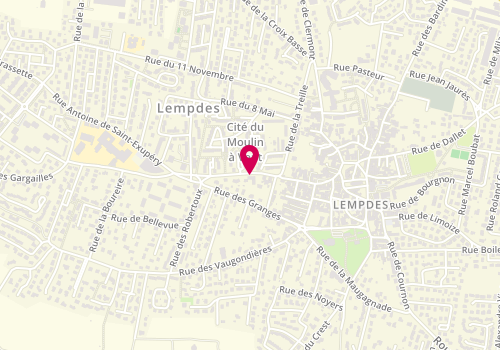 Plan de CHAPEL Coralie, 25 Bis Rue du Puy de Dôme, 63370 Lempdes