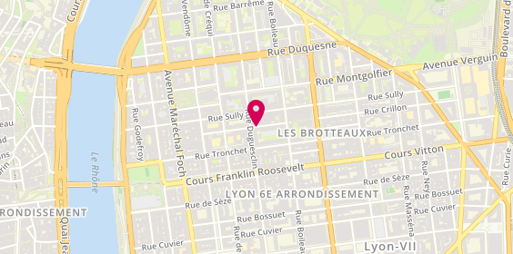 Plan de POMMEROL Pascal, 18 Rue Crillon, 69006 Lyon