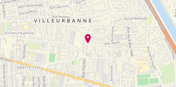 Plan de GIRARD Aurélie, 1 Rue Charles Perrault, 69100 Villeurbanne