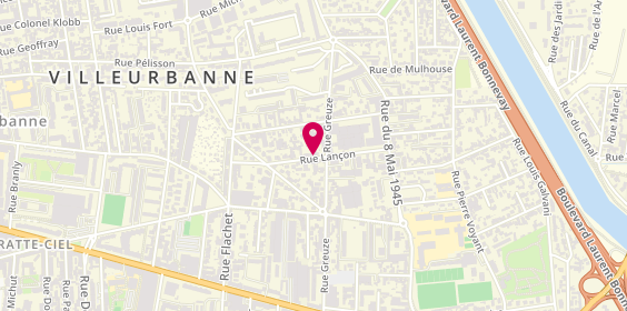 Plan de PERLI Christophe, 21 Rue Lancon, 69100 Villeurbanne