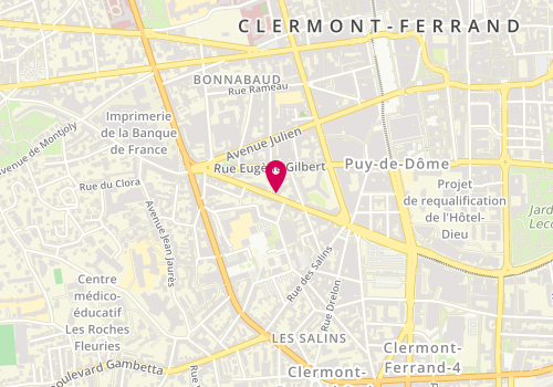 Plan de MARTEEL Floran, 36 Boulevard Pasteur, 63000 Clermont-Ferrand