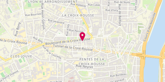 Plan de COUSSEAU Erle, 138 Boulevard de la Croix Rousse, 69001 Lyon