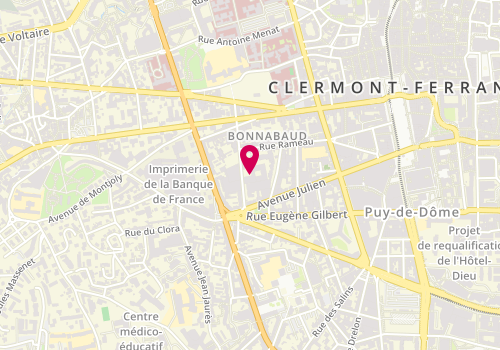 Plan de ASTRUC Pauline, 27 Bis Rue Morel Ladeuil, 63000 Clermont-Ferrand