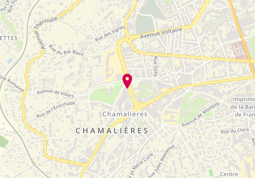 Plan de YAX Bérangère, 13 Avenue V Giscard d'Estaing, 63400 Chamalières