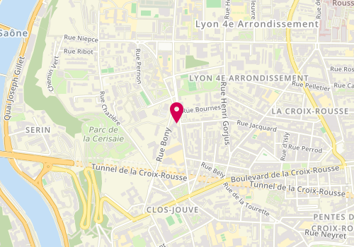 Plan de MORIAUD Cyril, 25 Rue Philippe de Lassalle, 69004 Lyon