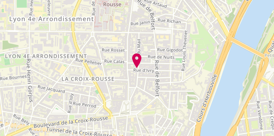 Plan de GUITON Aurélie, 15 Rue du Mail, 69004 Lyon