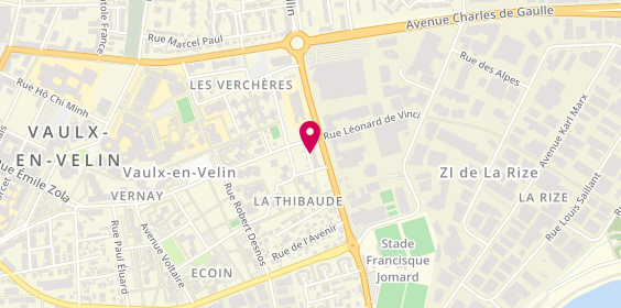 Plan de BOISSON Florence, 2 Chemin Jacques Laplace, 69120 Vaulx-en-Velin