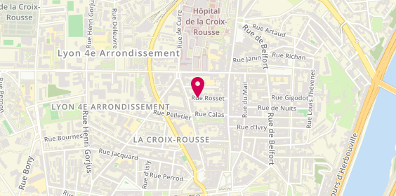 Plan de BERRETTONI Mathilde, 9 Rue Rosset, 69004 Lyon