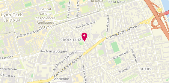 Plan de POIREY Ludovic, 11 Rue Prisca, 69100 Villeurbanne