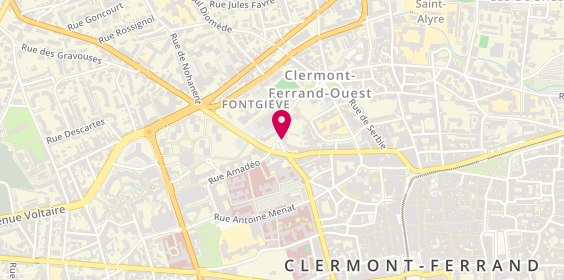 Plan de BOUTIN Séverine, 2 Rue Pierre Besset, 63100 Clermont-Ferrand
