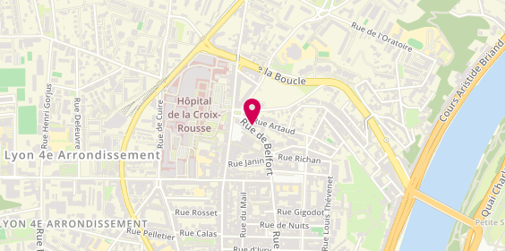 Plan de GUIRAND Benoît, 40 Rue de Belfort, 69004 Lyon